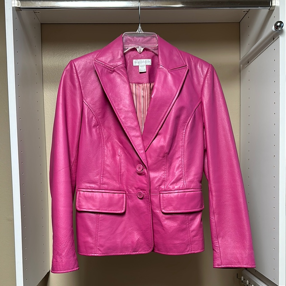Worthington Pink Leather Jacket
